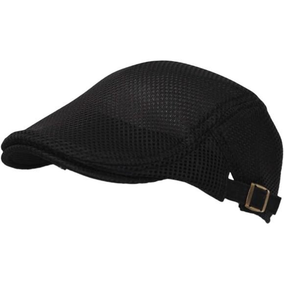 Ivy Cap Straw Weave Linen-Like Cotton Cabbie Newsboy Hat - Picture 6 of 7